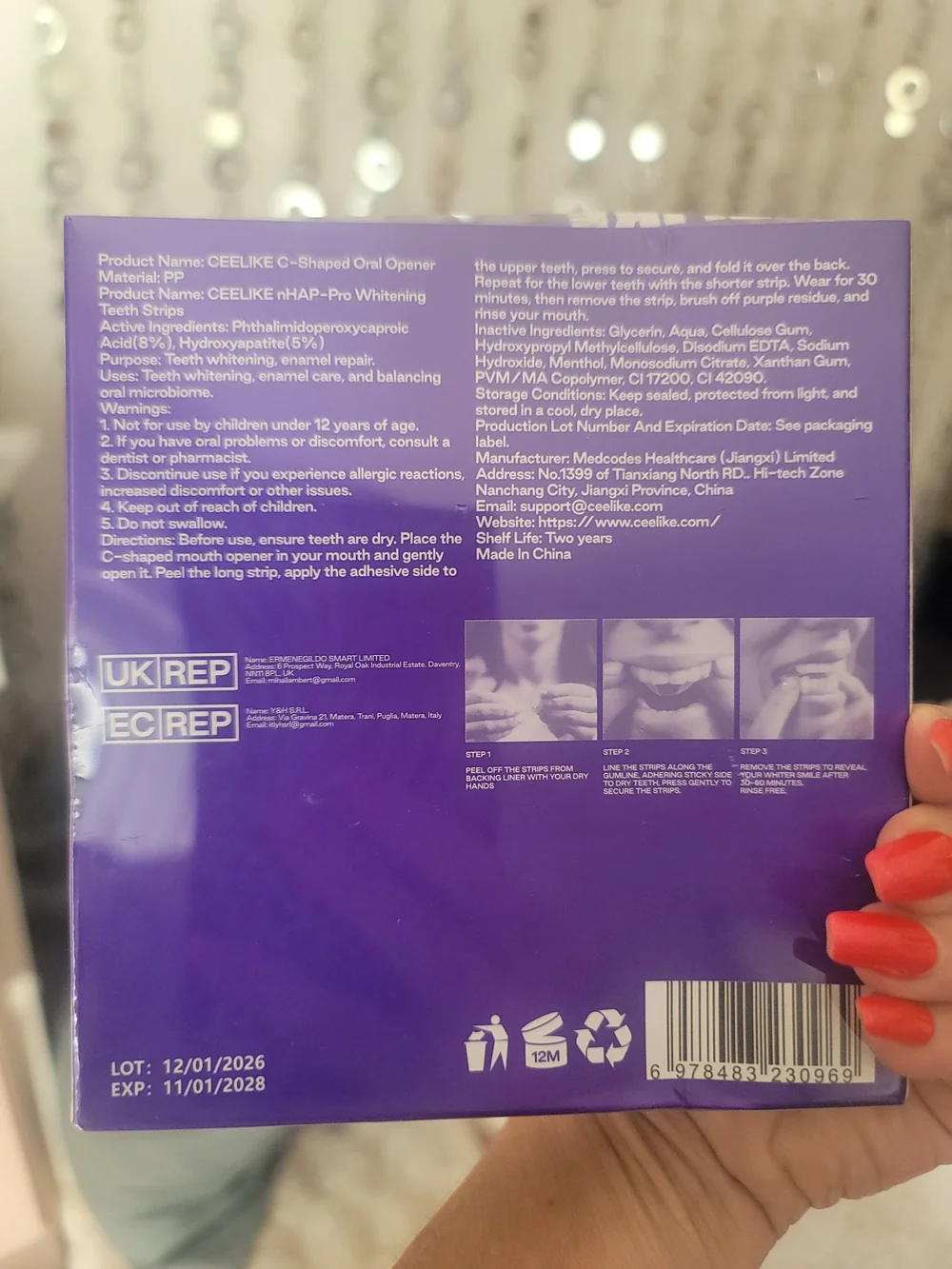 Ceelike nHap-pro Teeth Whitening Strips